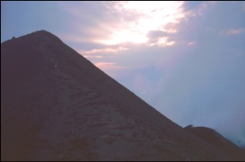 the ridge to the summit (Pizzo) h=865 m